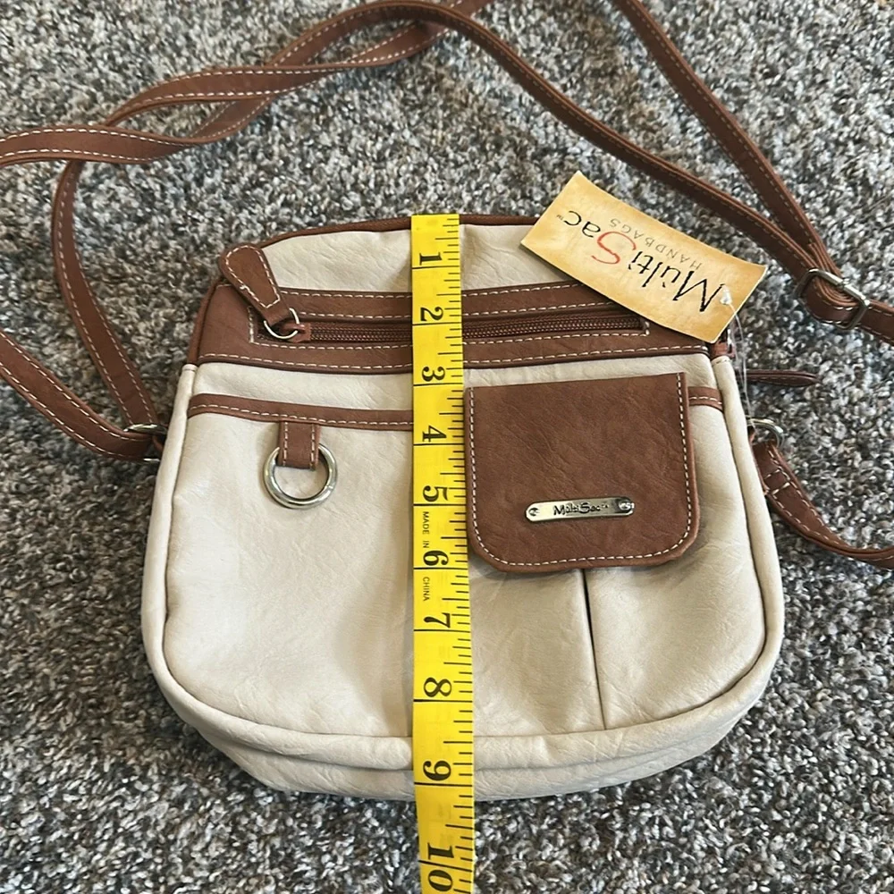 NWT Multi Sac Beige/Camel Crossbody - Picture 10 of 10